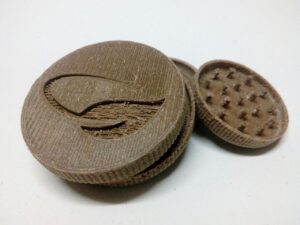Il prototipo di un grinder in HBP per la campagna di crowdfunding